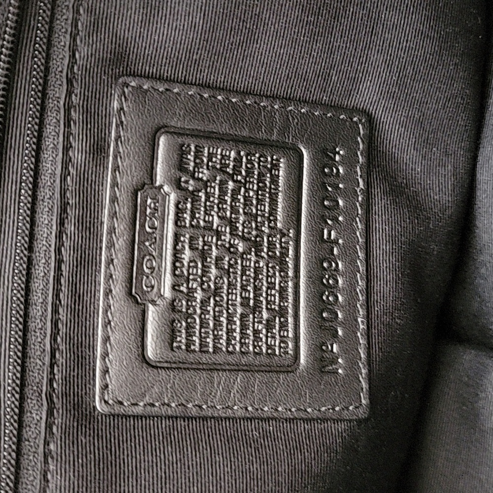 Coach Black Leather Shoulder Bag - Picture 5 of 9